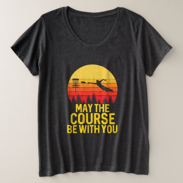 Camiseta Plus Size Golfe De Disco Com Você (Frente do Design)