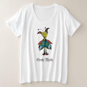 Camiseta Plus Size Gótico Mama Mais Tamanho Tee