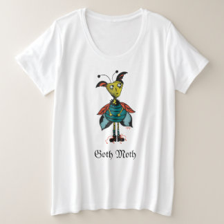 Camiseta Plus Size Gótico Mama Mais Tamanho Tee