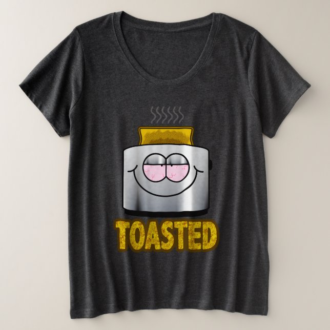 Camiseta Plus Size Gráficos Loucos Torrador TORRADO (Frente do Design)