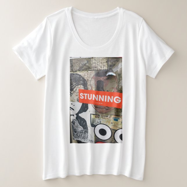 Camiseta Plus Size Grafitti (Frente do Design)