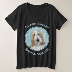 Camiseta Plus Size Grand Basset Griffon Vendeen - Arte Cão Original