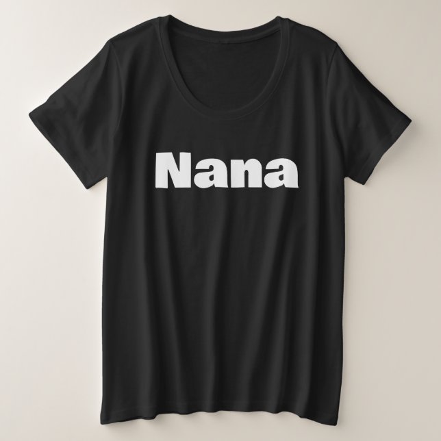 Camiseta Plus Size Grandma Family Photoshoot Bold Lettered Tri-Bl (Frente do Design)