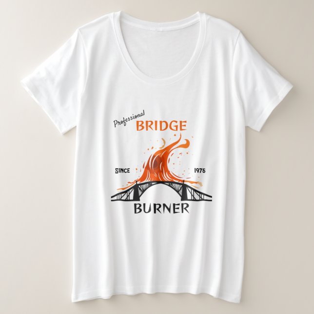 Camiseta Plus Size Gravador de ponte profissional (Frente do Design)