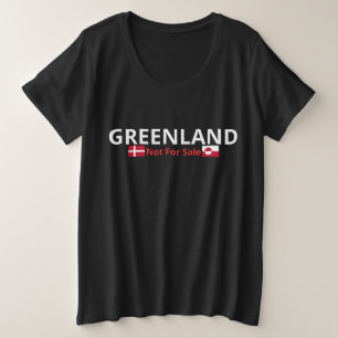 Camiseta Plus Size Groenlândia Não Para Venda - Design do Orgulho Sob