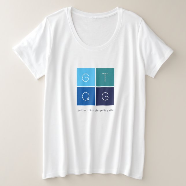 Camiseta Plus Size GTQG Womens Plus de árvore básica (Frente do Design)