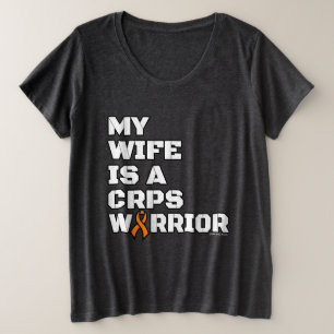 Camiseta Plus Size Guerreiro/Bloqueio/Esposa...CRPS