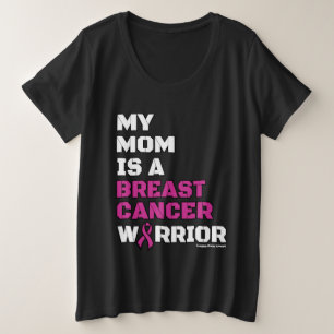 Camiseta Plus Size Guerreiro/Bloqueio/Mãe...Cancer de Mama