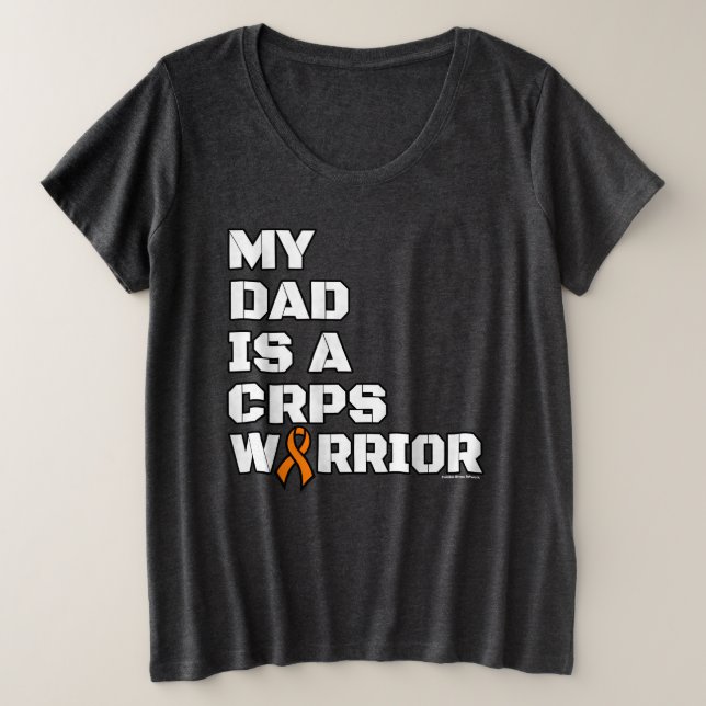 Camiseta Plus Size Guerreiro/Bloqueio/Pai...CRPS (Frente do Design)