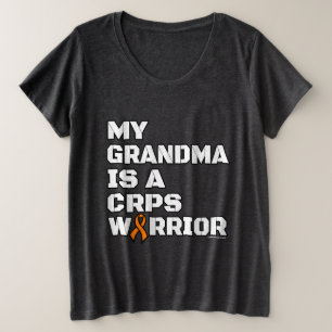 Camiseta Plus Size Guerreiro/Bloqueio/Vovó...CRPS Plus T-Shirt Tamanh