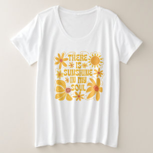 Camiseta Plus Size Há Sol Na Minha Alma