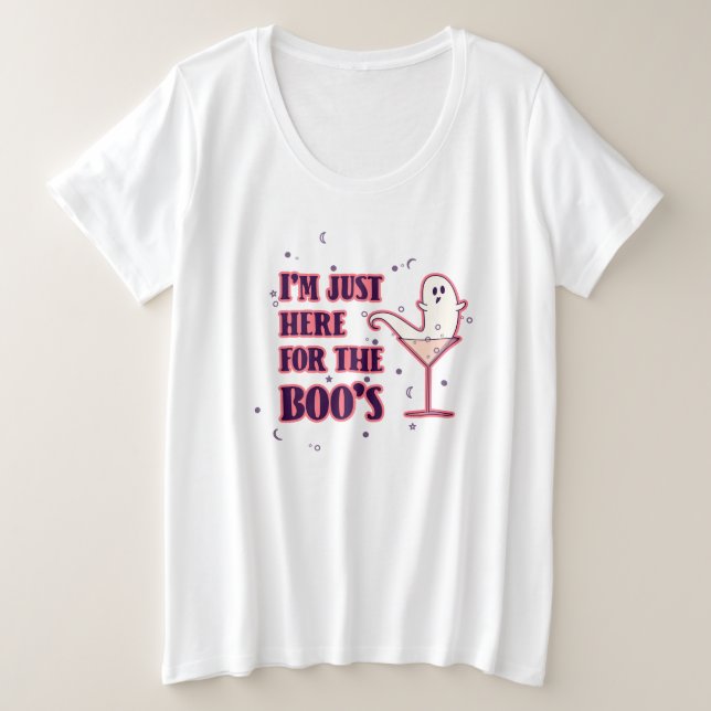 Camiseta Plus Size Halloween Geist (Frente do Design)