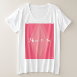 Camiseta Plus Size HAMbyWG - Camisa-T feminina - Mãe a ser - Melancia