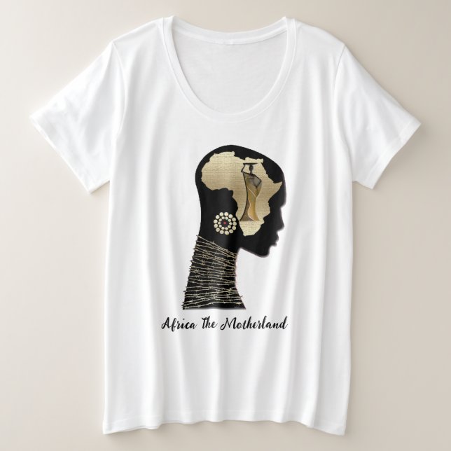 Camiseta Plus Size Happy Kwanzaa (Frente do Design)