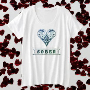 Camiseta Plus Size Heart Sober