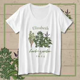 Camiseta Plus Size Herb Garden T-Shirt