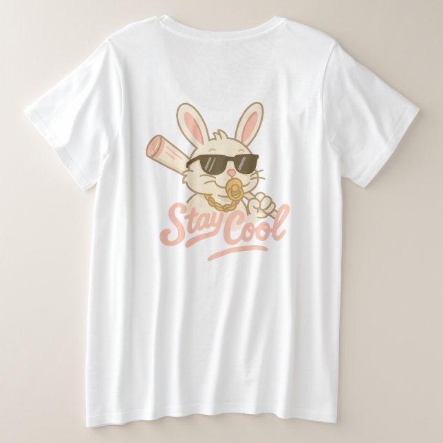 Camiseta Plus Size Hip Hop Hare (Verso do Design)
