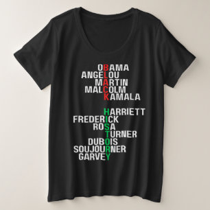 Camiseta Plus Size Homens Melanin Homens da História Negra Bruh Sista