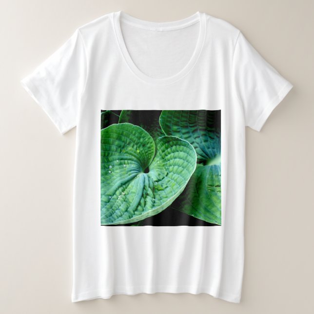 Camiseta Plus Size Hosta Heart (Frente do Design)