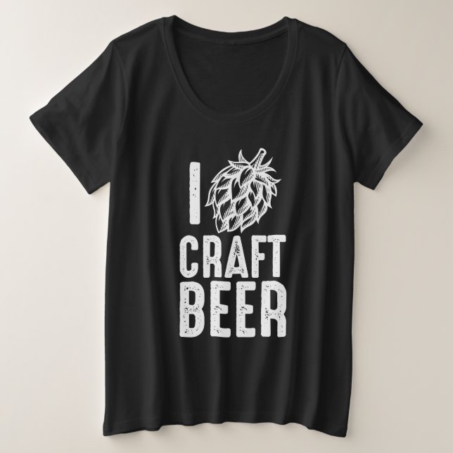 Camiseta Plus Size I Salto Cerveja (Frente do Design)