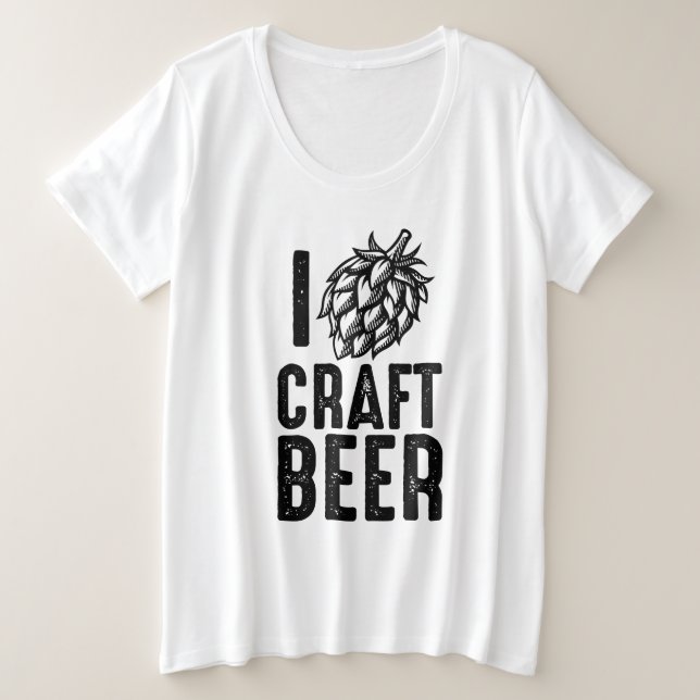 Camiseta Plus Size I Salto Cerveja (Frente do Design)