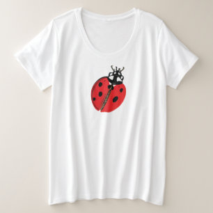 Camiseta Plus Size Ilustração Lady Bug