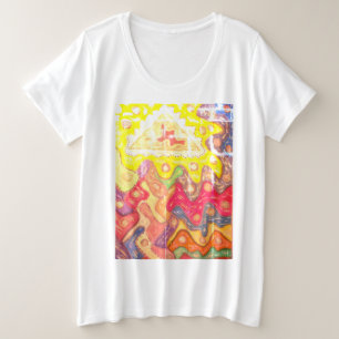 CAMISETA PLUS SIZE IMPRESSÃO DE DESIGN PARA SEMPRE COM PALAVRAS