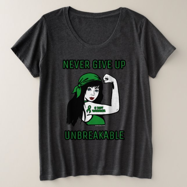Camiseta Plus Size INDESABALÁVEL (cabelo longo)...C Diferença (Frente do Design)