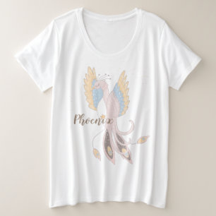 Camiseta Plus Size Inspiração de aumentação Personalizable de Phoenix