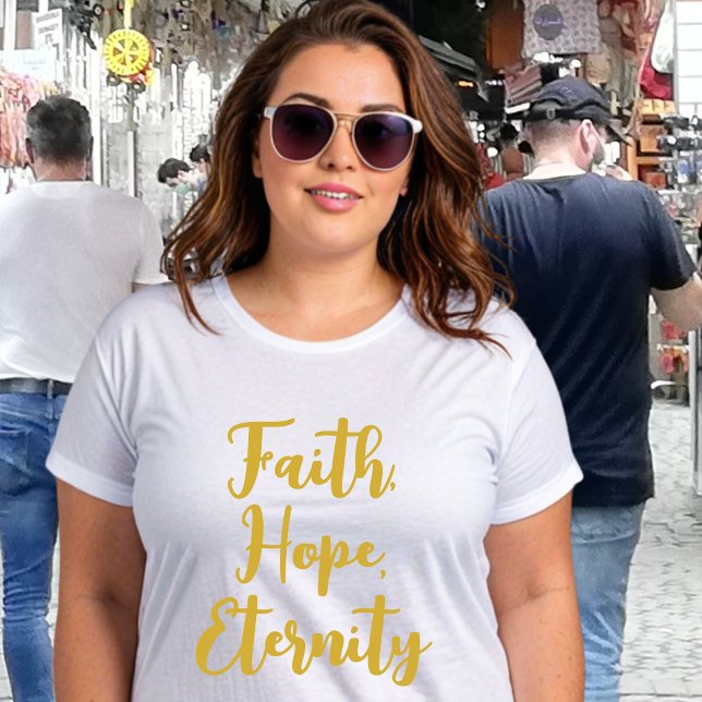 Camiseta Plus Size Inspirações Douradas (Criador carregado)