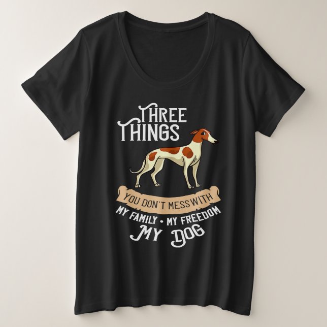 Camiseta Plus Size Italian Greyhound Dog  Puppies Owner (Frente do Design)