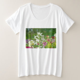 Camiseta Plus Size Jardim de Fragrância