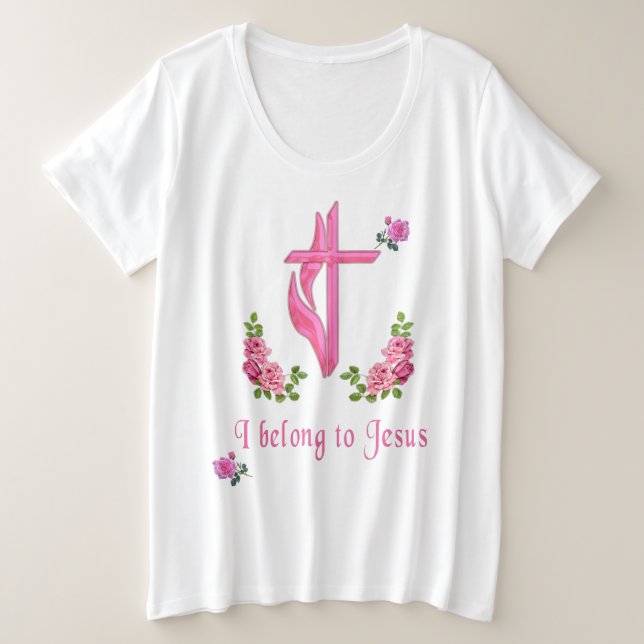 Camiseta Plus Size Jesus (Frente do Design)