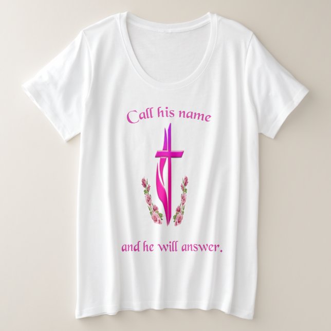 Camiseta Plus Size John 3:16 (Frente do Design)