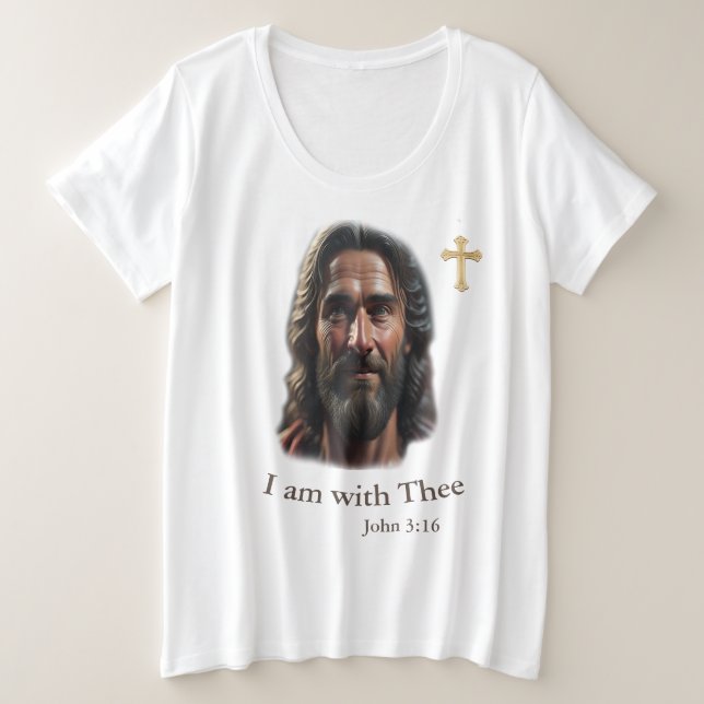 Camiseta Plus Size John 3:16 T-Shirt (Frente do Design)