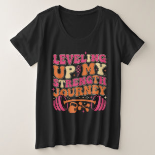 Camiseta Plus Size Jornada de Fortalecimento   Crescimento Fitness
