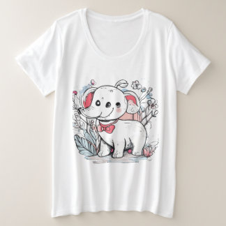 Camiseta Plus Size "Jumbo: O Elefão Amigo do Malabarismo