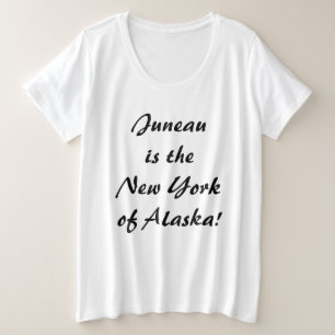 Camiseta Plus Size Juneau é o NY do Alasca