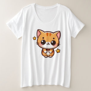 Camiseta Plus Size Kitten
