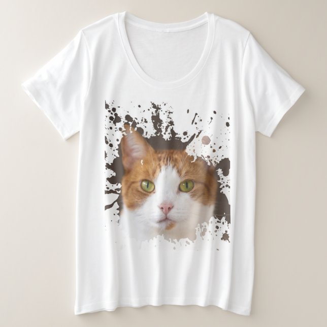 Camiseta Plus Size Kitten Maravilhoso (Frente do Design)