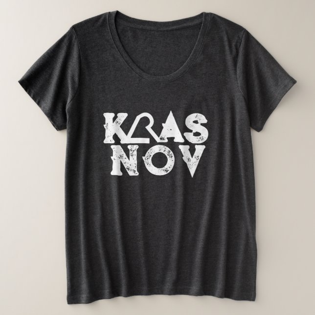 Camiseta Plus Size Krasnov Shirt (Frente do Design)