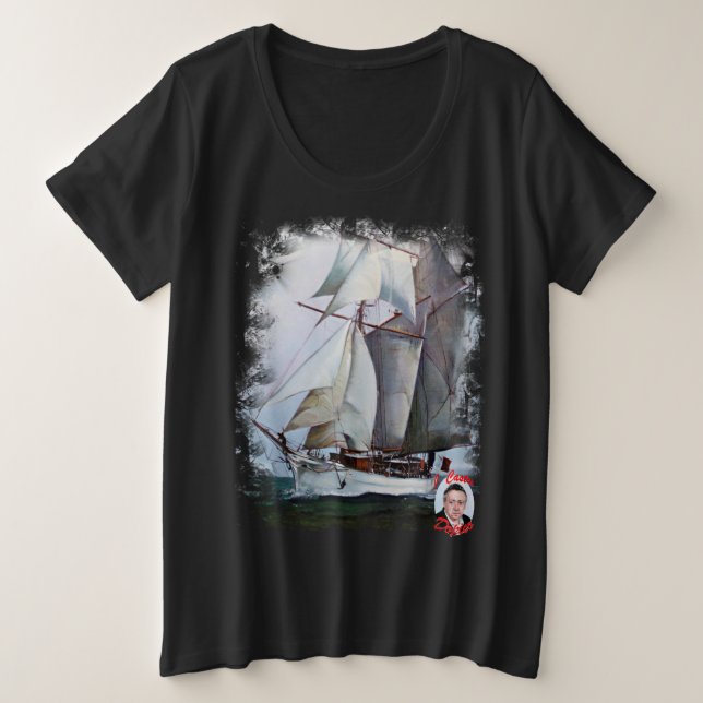 Camiseta Plus Size La Belle Poule (Frente do Design)