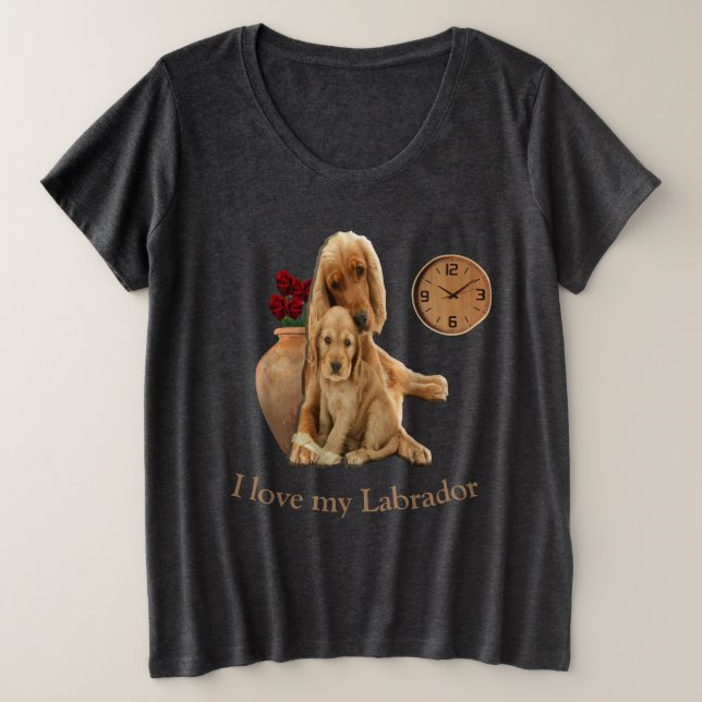 Camiseta Plus Size Labrador (Frente do Design)