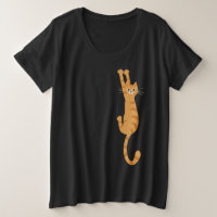 Laranja Tabby Cat Ativa | Gato riscado engraçado