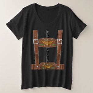 Camiseta Plus Size Lederhosen Oktoberfest German Culture Halloween