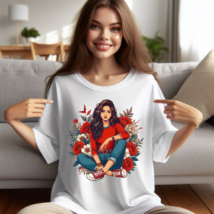 Camiseta Plus Size Legal Garota Retro