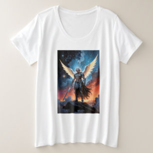 Camiseta Plus Size Lei do Arcanjo Miguel do Céu