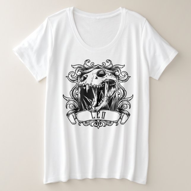Camiseta Plus Size Léo (Frente do Design)
