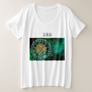 Camiseta Plus Size Leo Zodiac Astrology design