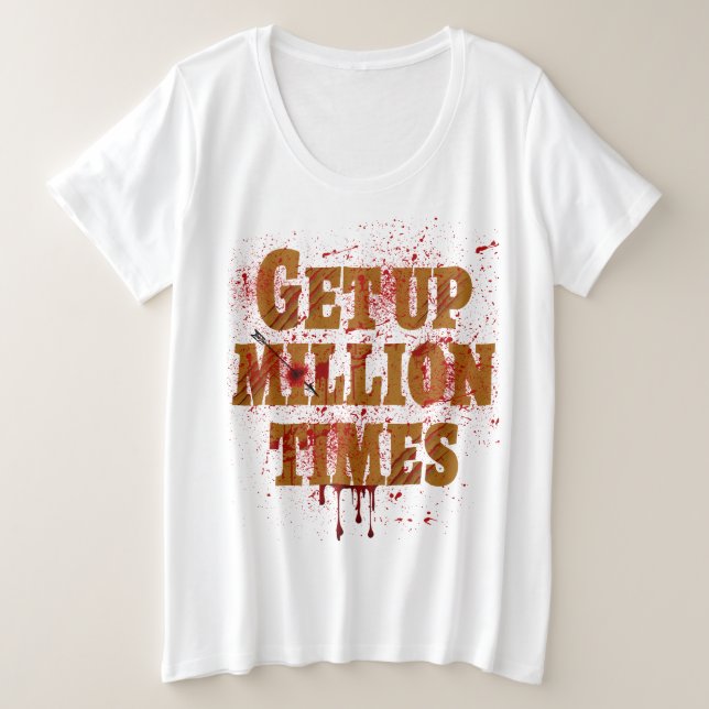 Camiseta Plus Size Levante Milhões de Vezes| Os melhores presentes in (Frente do Design)